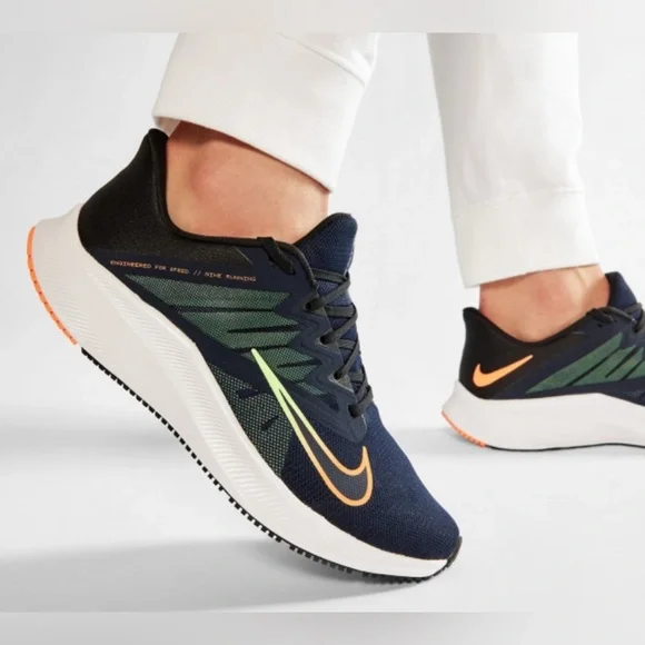 Nike Shoes Nike Quest Blackorange Swoosh Running Sneakers